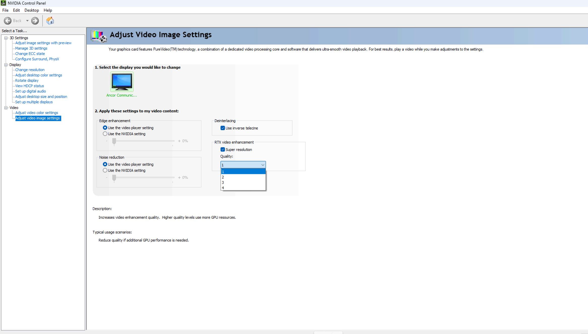 Uso Da Interface Do Painel De Controle Da NVIDIA