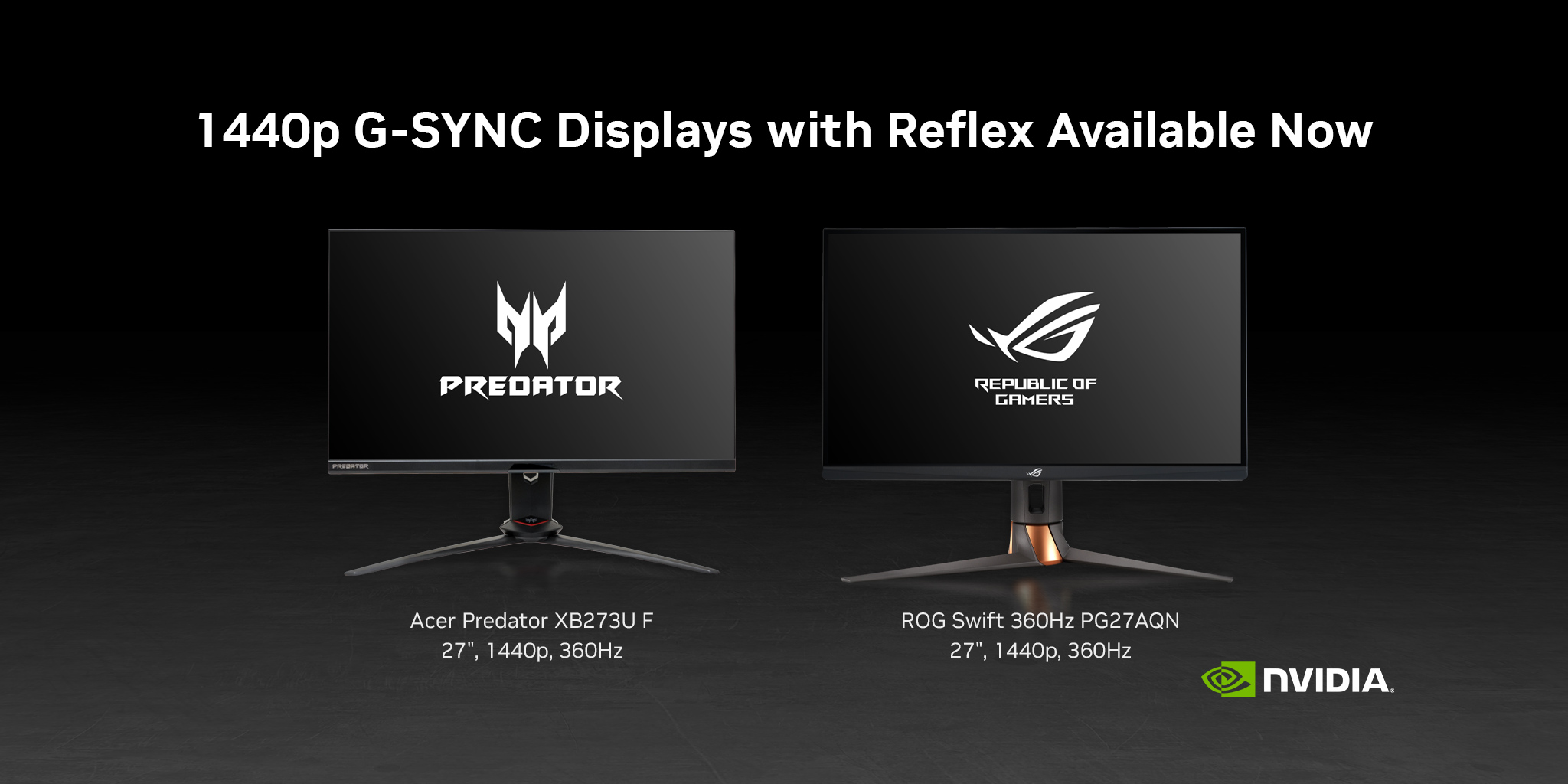 NVIDIA anuncia monitores G-SYNC con tasa de refresco de 360 Hz
