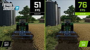 Farming Simulator 22 DLSS-tehostuksella
