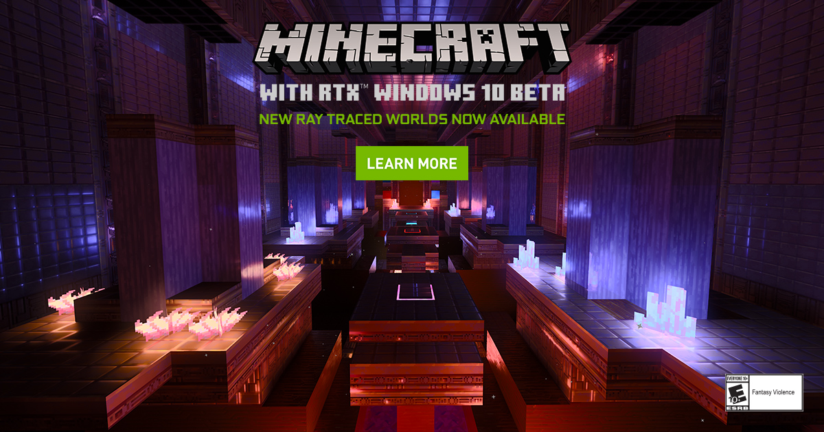 Nvidia's Minecraft RTX Beta Launches April 16