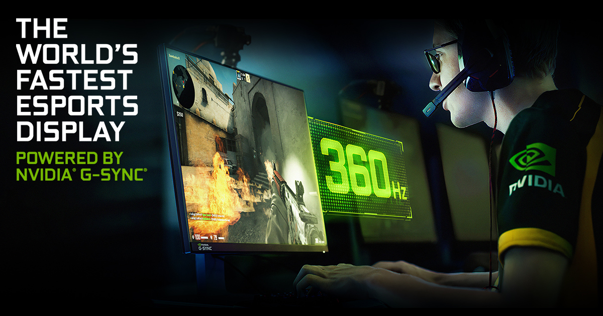 NVIDIA unveils a 360Hz 'world's fastest' esports display