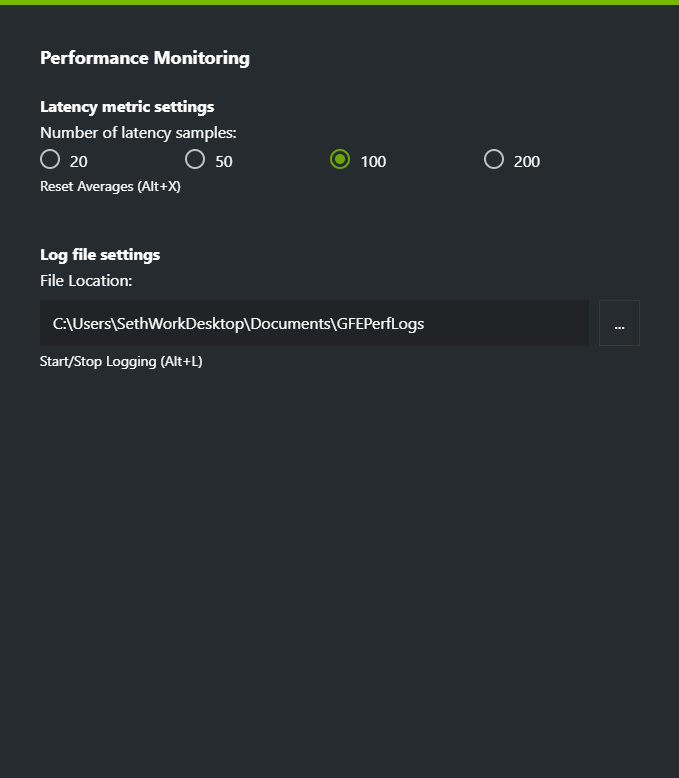 Nvidia performance clearance monitor