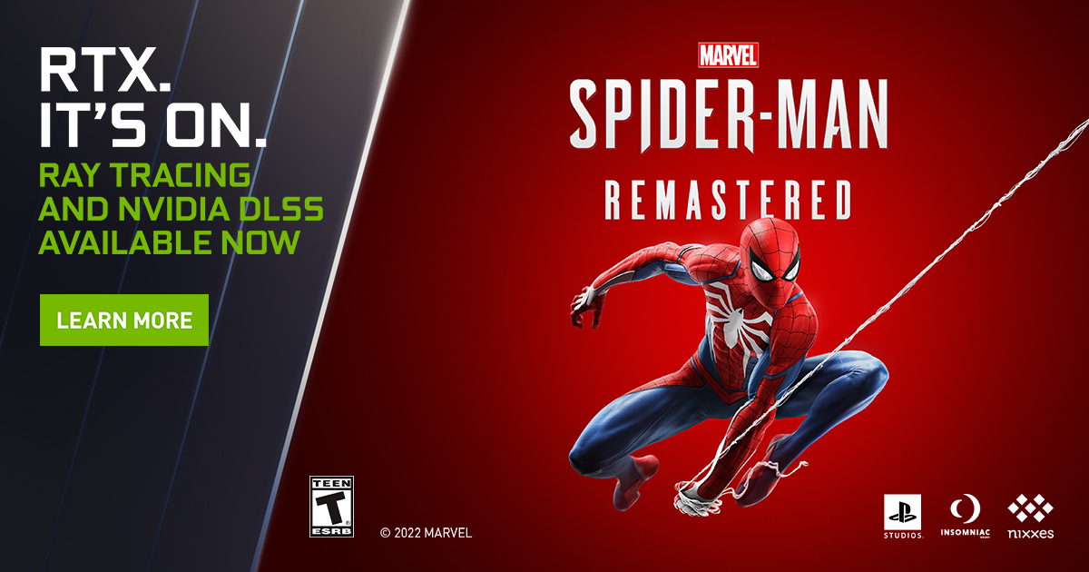 Ya Está Disponible Marvel's Spider-Man Remastered para PC con NVIDIA DLSS,  DLAA, Ray Tracing y Más! | Noticias GeForce | NVIDIA