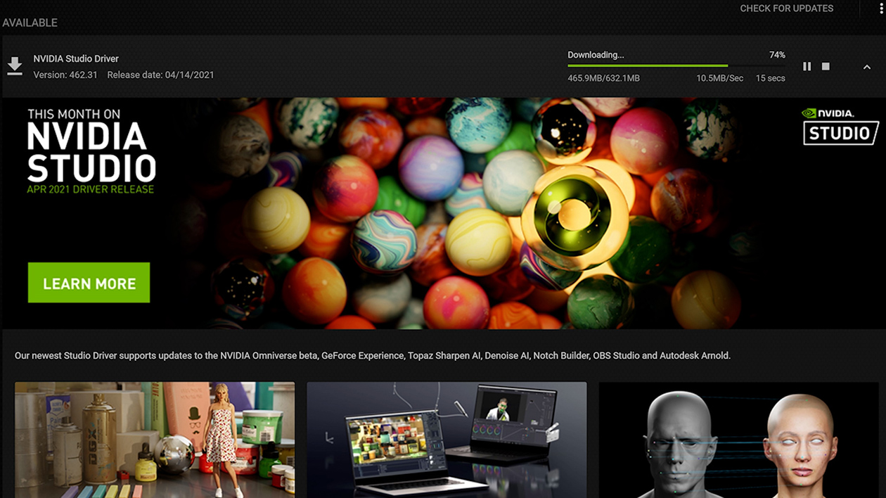 Nvidia studio driver
