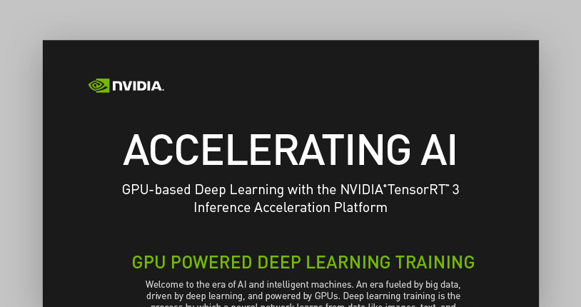 Deep Learning Inference Platforms | NVIDIA Deep Learning AI