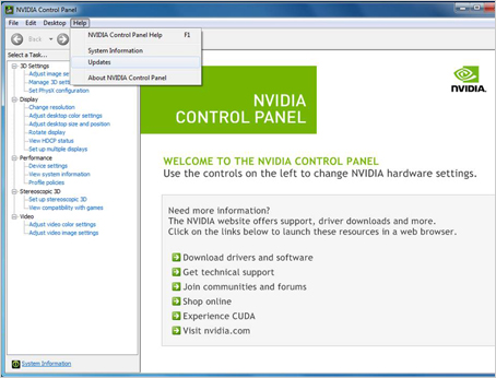 nvidia control panel download windows 7